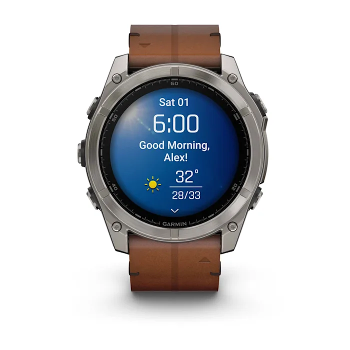 Garmin Fenix 8 51mm Sapphire, Titanium faceplate