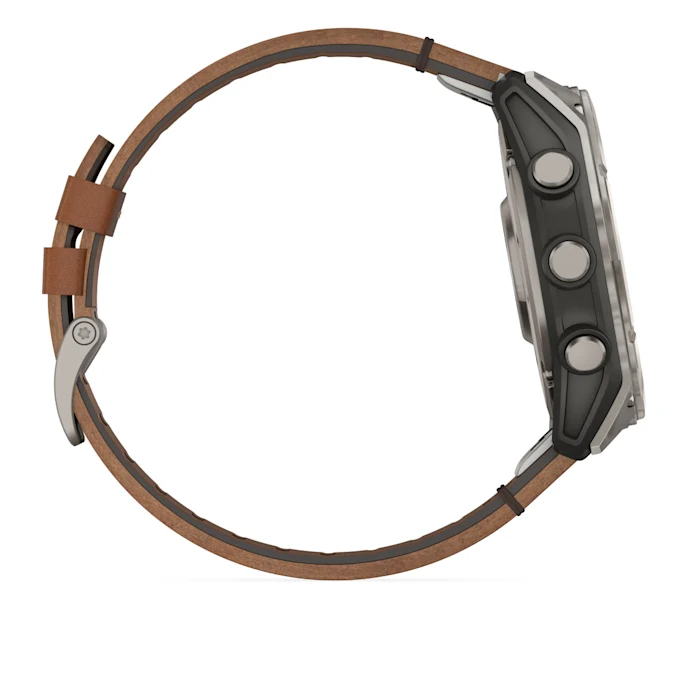 Garmin Fenix 8 51mm Sapphire, Titanium side