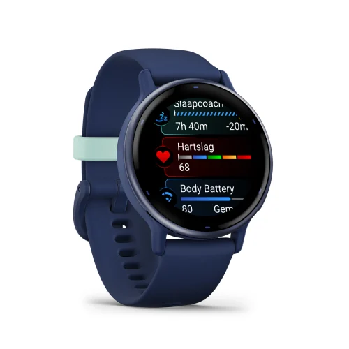 Garmin Vivoactive 5 Metallic Navy front right