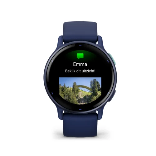 Garmin Vivoactive 5 Metallic Navy front 