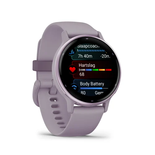Garmin Vivoactive 5 Metallic Orchid front right